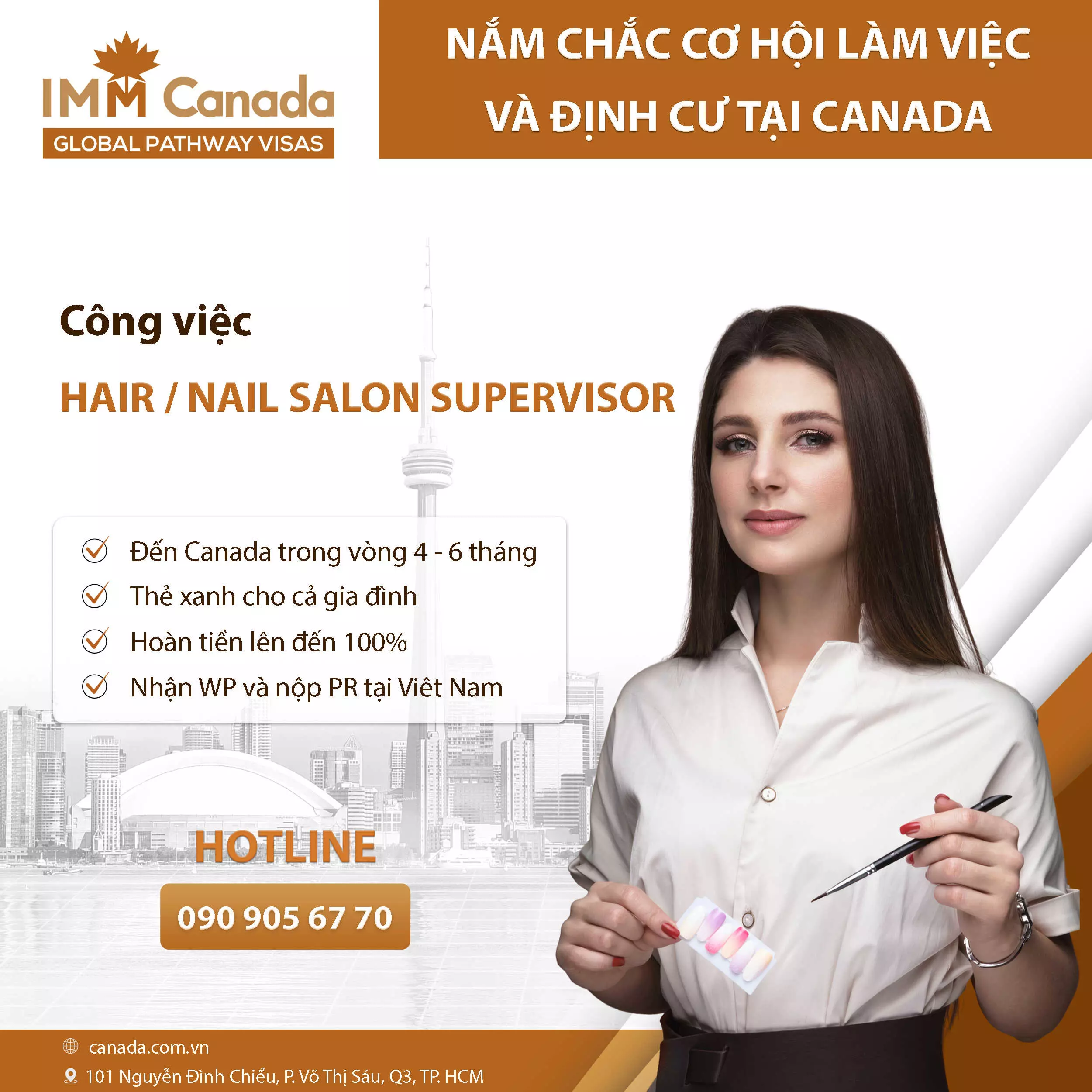 Hair / Nail Salon Supervisor – Giám sát tiệm Tóc/ Nail