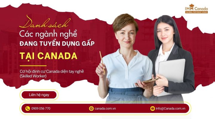 Danh sách ngành nghề đang ưu tiên tuyển dụng cho chương trình định cư Canada diện tay nghề (Skilled Worker Canada)