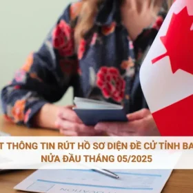 Cập nhật thông tin rút hồ sơ diện đề cử tỉnh bang (PNP) nửa đầu tháng 05/2025