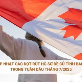 Cập nhật các đợt rút hồ sơ đề cử tỉnh bang trong tuần đầu tháng 7/2025