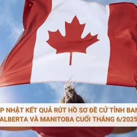 Cập nhật kết quả rút hồ sơ đề cử tỉnh bang Alberta và Manitoba cuối tháng 6/2025