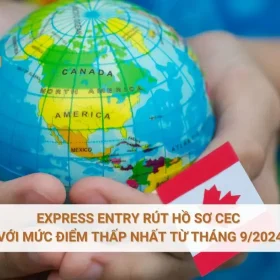 Express Entry rút hồ sơ CEC với mức điểm thấp nhất từ tháng 9/2024