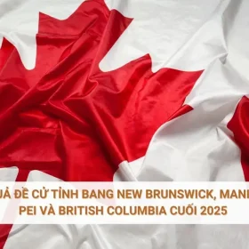 Kết quả đề cử tỉnh bang New Brunswick, Manitoba, PEI và British Columbia cuối 2025