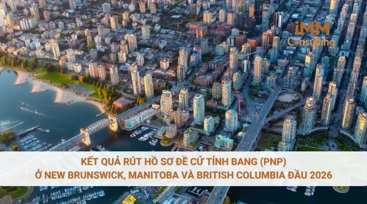 Kết quả rút hồ sơ đề cử tỉnh bang (PNP) ở New Brunswick, Manitoba và British Columbia đầu 2026